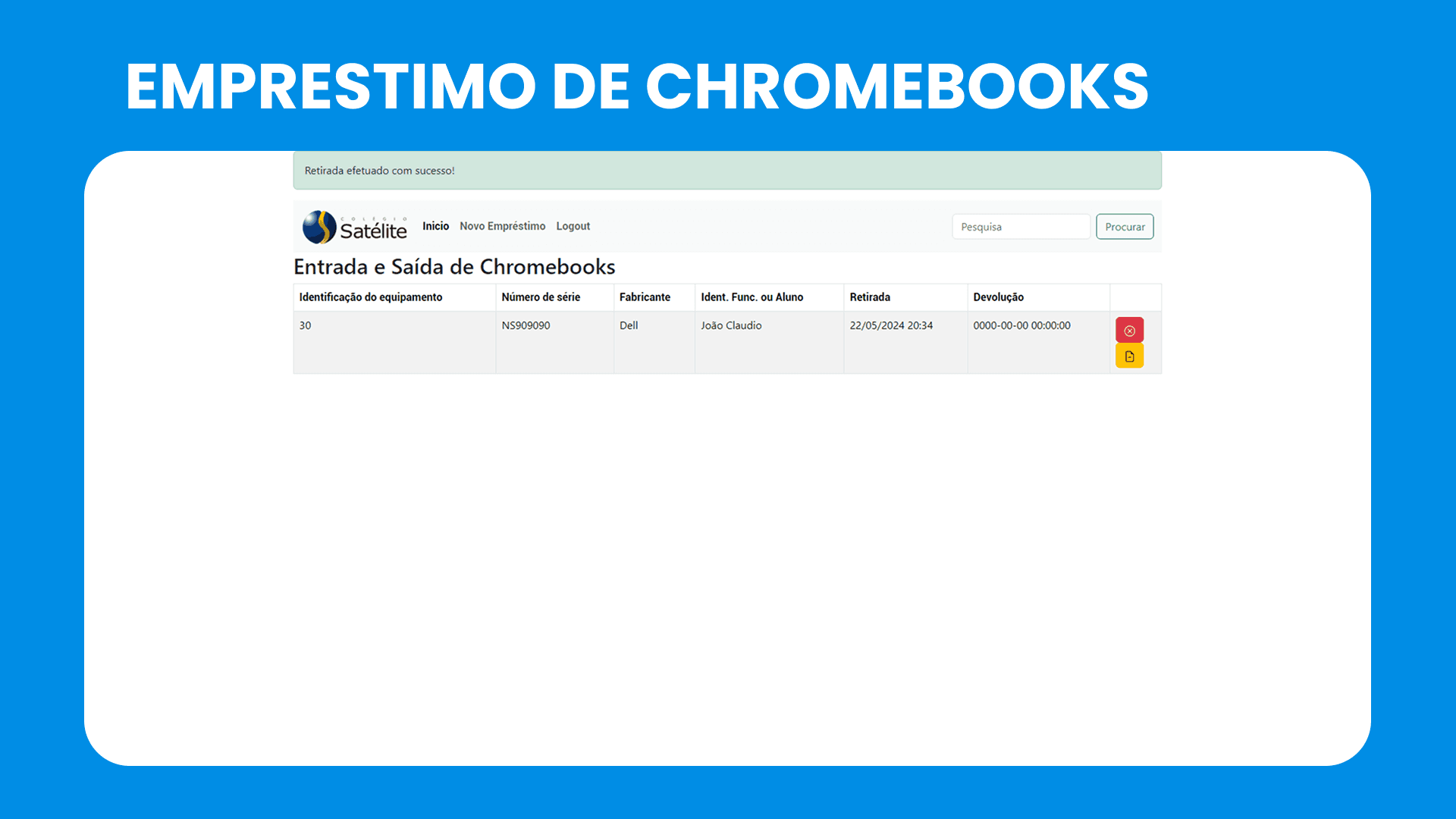 Controle de Emprestimos